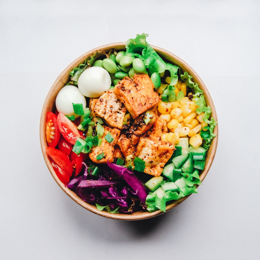 Lunch salad bowl